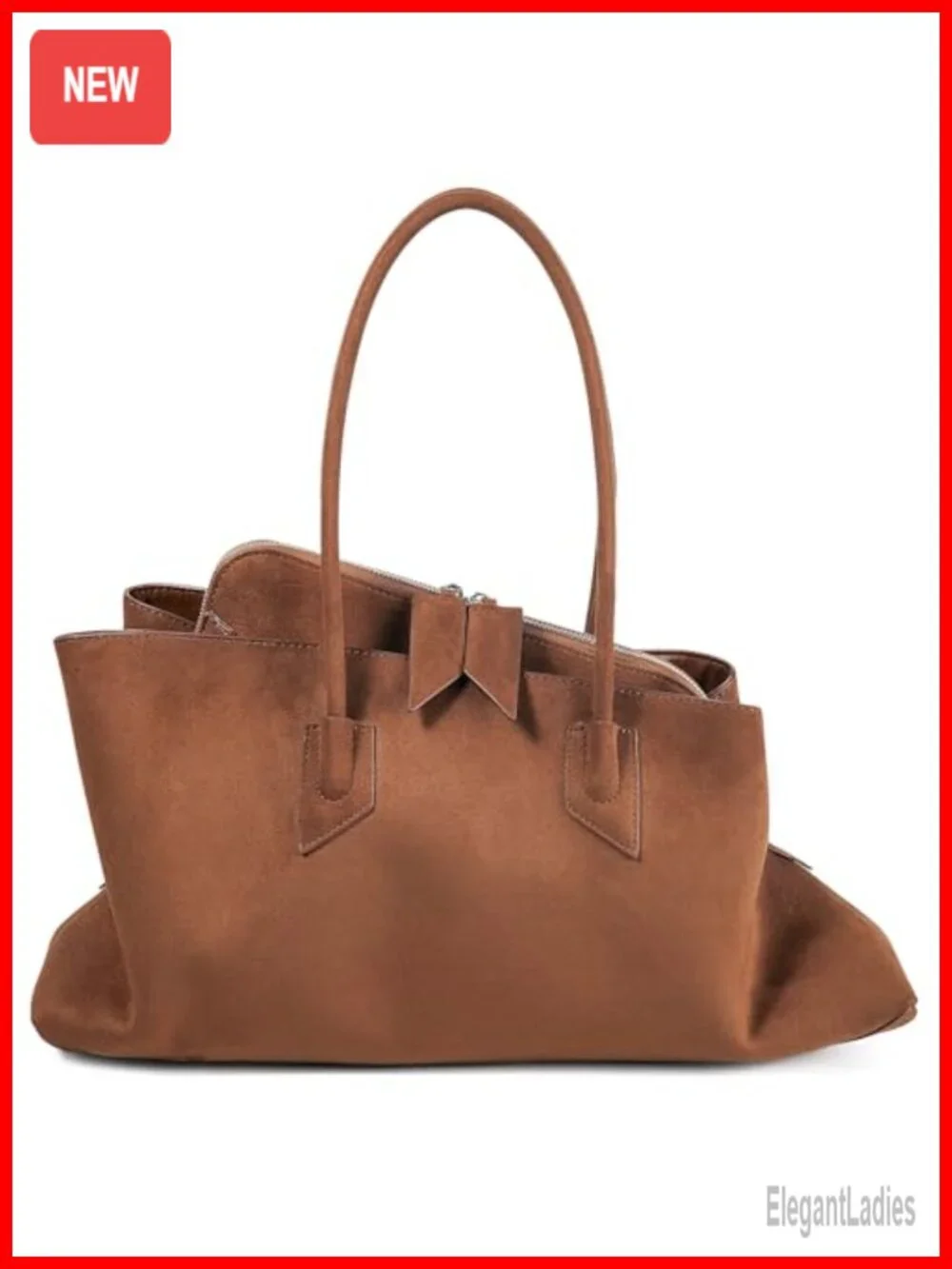 Faux Suede Large Tote Hobo Bag Work Travel Shoulder Handbag